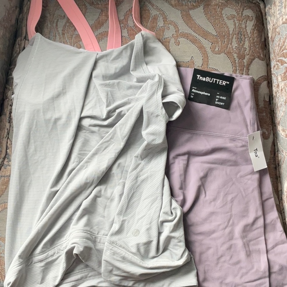 Lululemon tank with Aritzia shorts